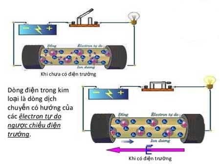 Bản chất của dòng điện trong kim loại là gì?