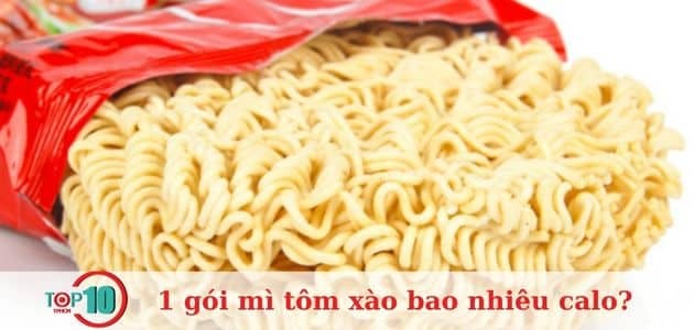 Mỗi gói mì xào chứa bao nhiêu calo? Ăn mì xào có dễ bị tăng cân không?