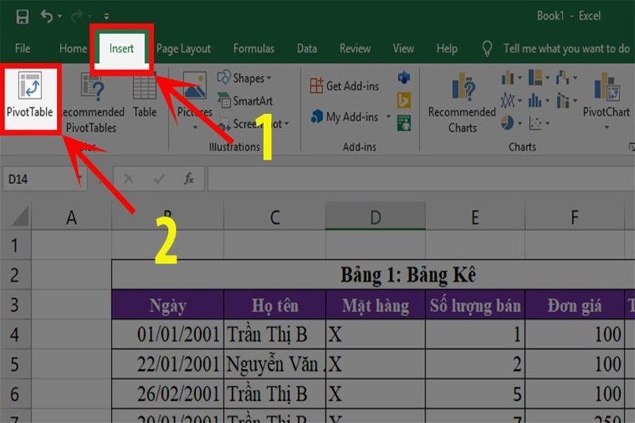 Bảng tổng hợp - công cụ cho phép người dùng tóm tắt dữ liệu