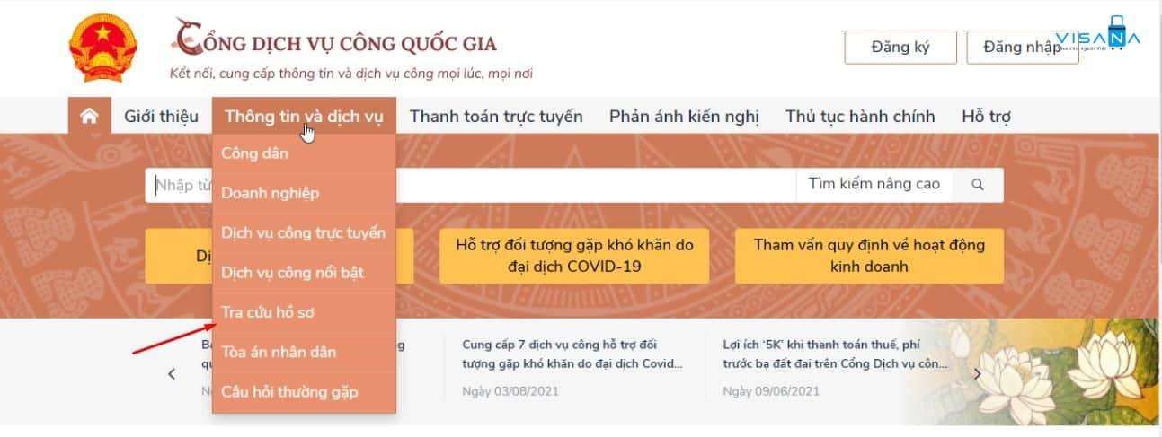 kiểm tra căn cước làm xong chưa trên cổng dịch vụ quốc gia