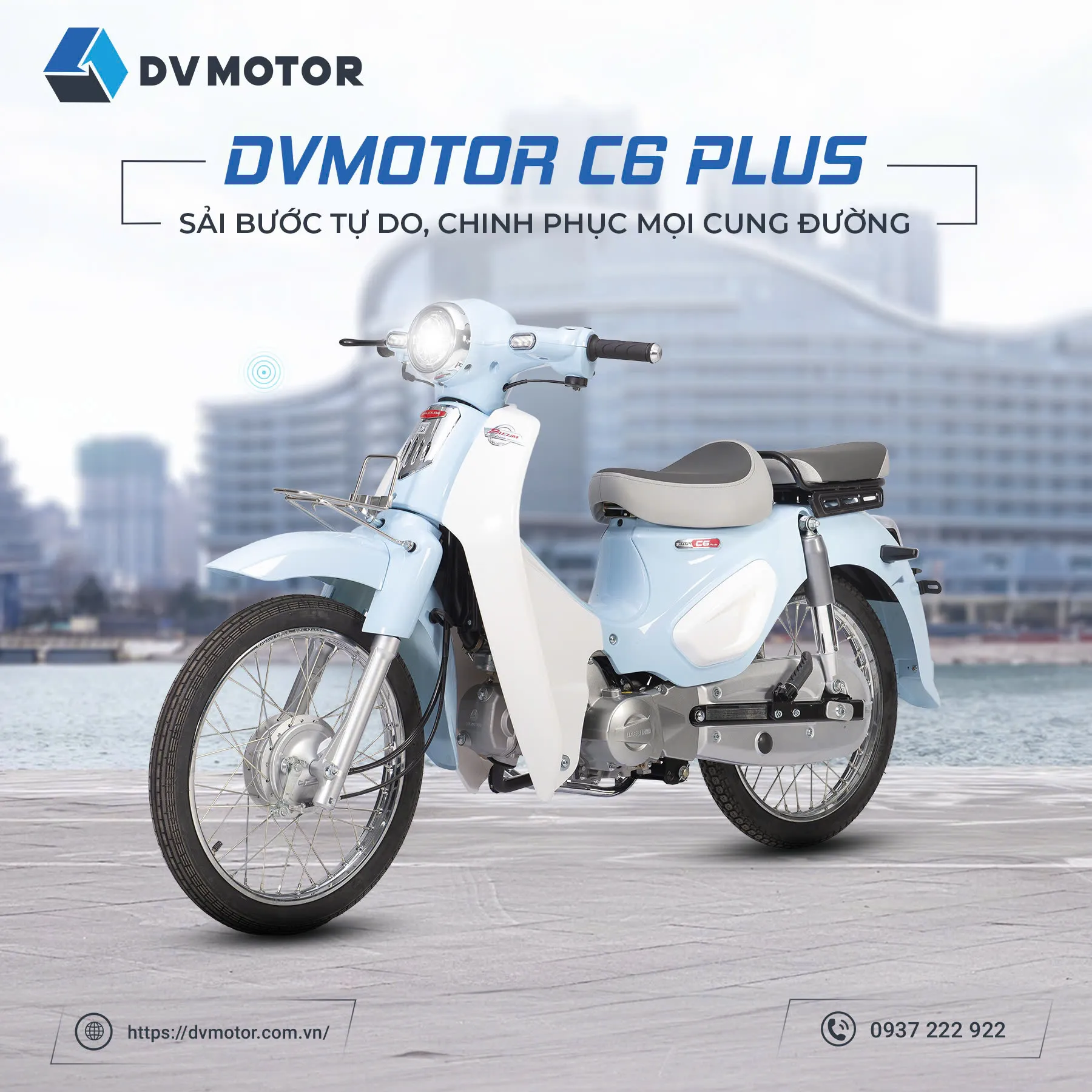 xe máy 50cc Daelim C6 Plus