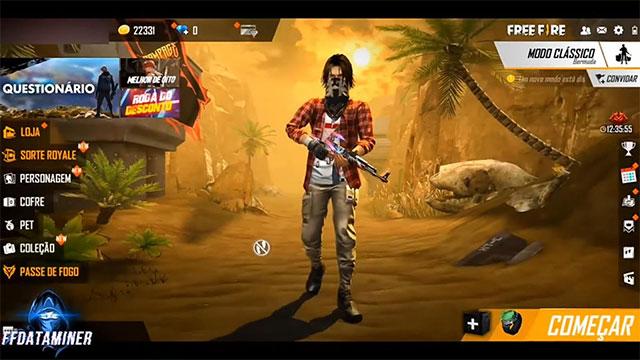 Giao diện chơi game Free Fire MAX