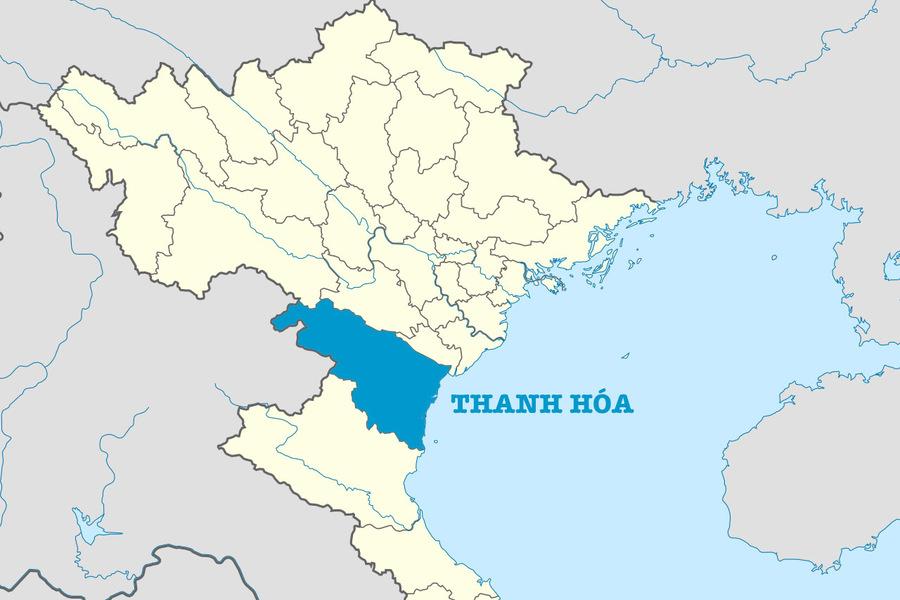 The location of Thanh Hoa Province in Vietnam