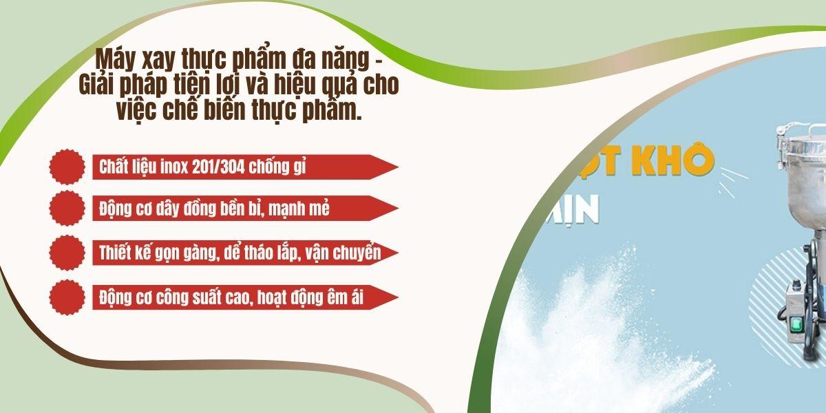 Máy xay thực phẩm đa năng - Giải pháp tiện lợi và hiệu quả cho việc chế biến thực phẩm