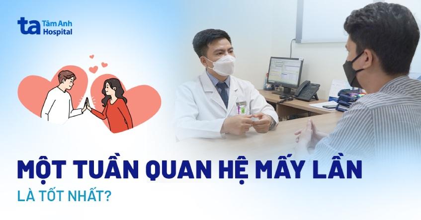 1 tuần nên quan hệ mấy lần