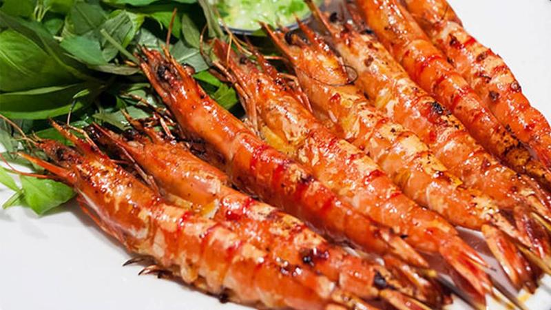 Tôm nướng muối ớt cayenne
