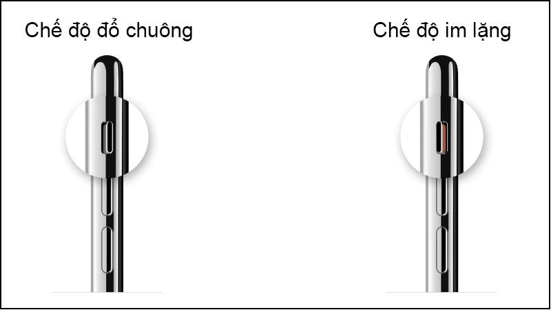 Bật, tắt chế độ im lặng trên iPhone bằng nút gạt âm thanh