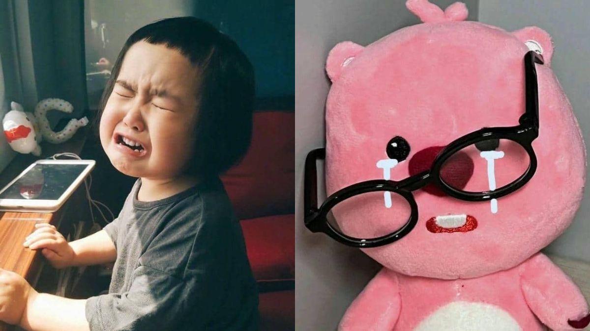 Ảnh meme khóc buồn.
