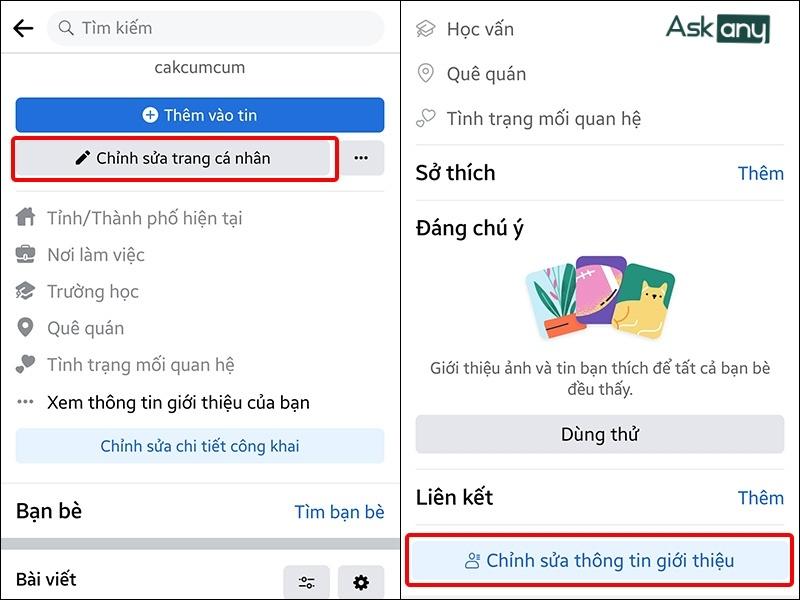 Cách thêm Instagram vào Facebook trên điện thoại