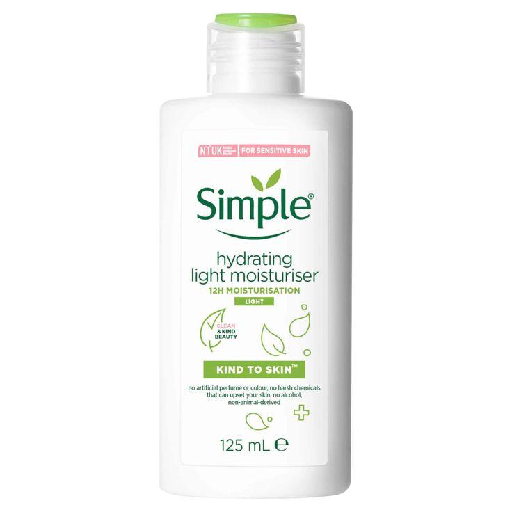 Kem Dưỡng Ẩm Simple Dạng Sữa Không Cồn Phục Hồi Và Cấp Ẩm Sâu 125ml