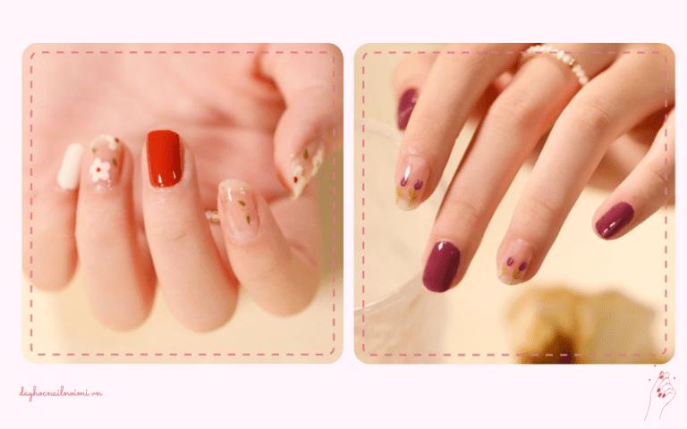 Mẫu móng tay nhẹ nhàng cho dân văn phòng
