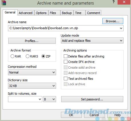 Cập nhật winrar 5.61