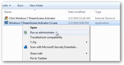 Đặt video làm hình nền desktop trong Windows 7