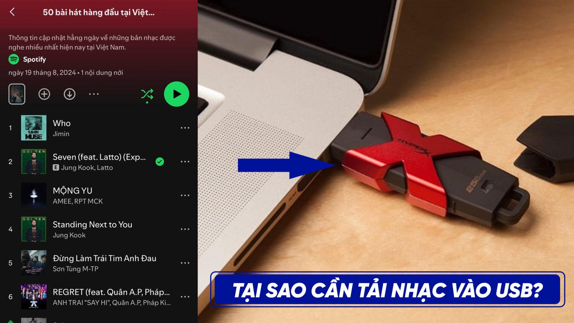 Tải nhạc vào USB mang lại nhiều lợi ích tiện lợi cho người dùng