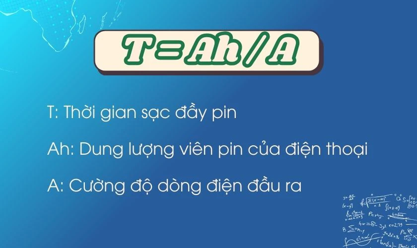 Cách tính thời gian sạc đầy pin điện thoại