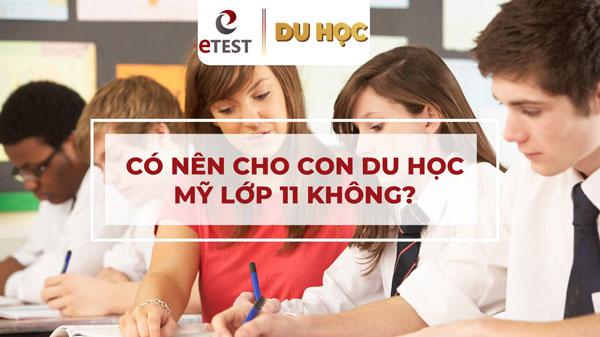 du học mỹ lớp 11