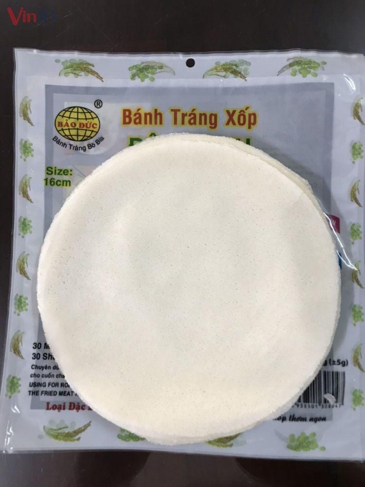 Bánh tráng bò bía đậu xanh