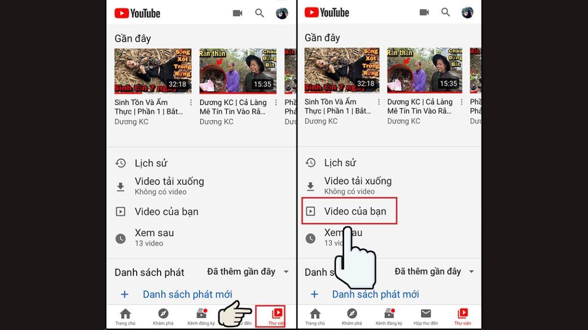 Đăng tải video Youtube trực tiếp trên ứng dụng bước 1
