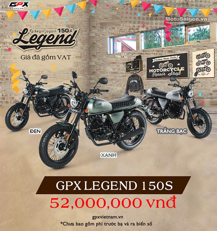Giá xe GPX Legend 150S chính hãng GPX Racing Việt Nam