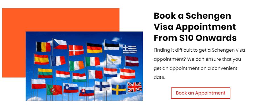 Hẹn gặp xin thị thực Schengen