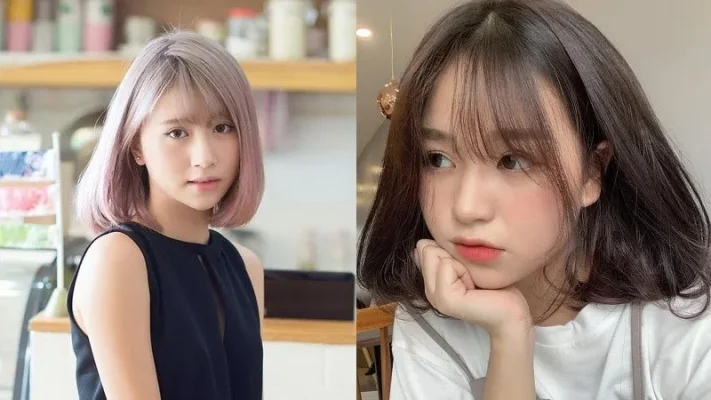 kiểu tóc hợp với khuôn mặt tròn béo nữ
