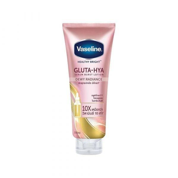Sữa Dưỡng Thể Trắng Sáng Đều Màu Da Ban Đêm Vaseline Healthy Bright Gluta-Hya Serum Burst Lotion
