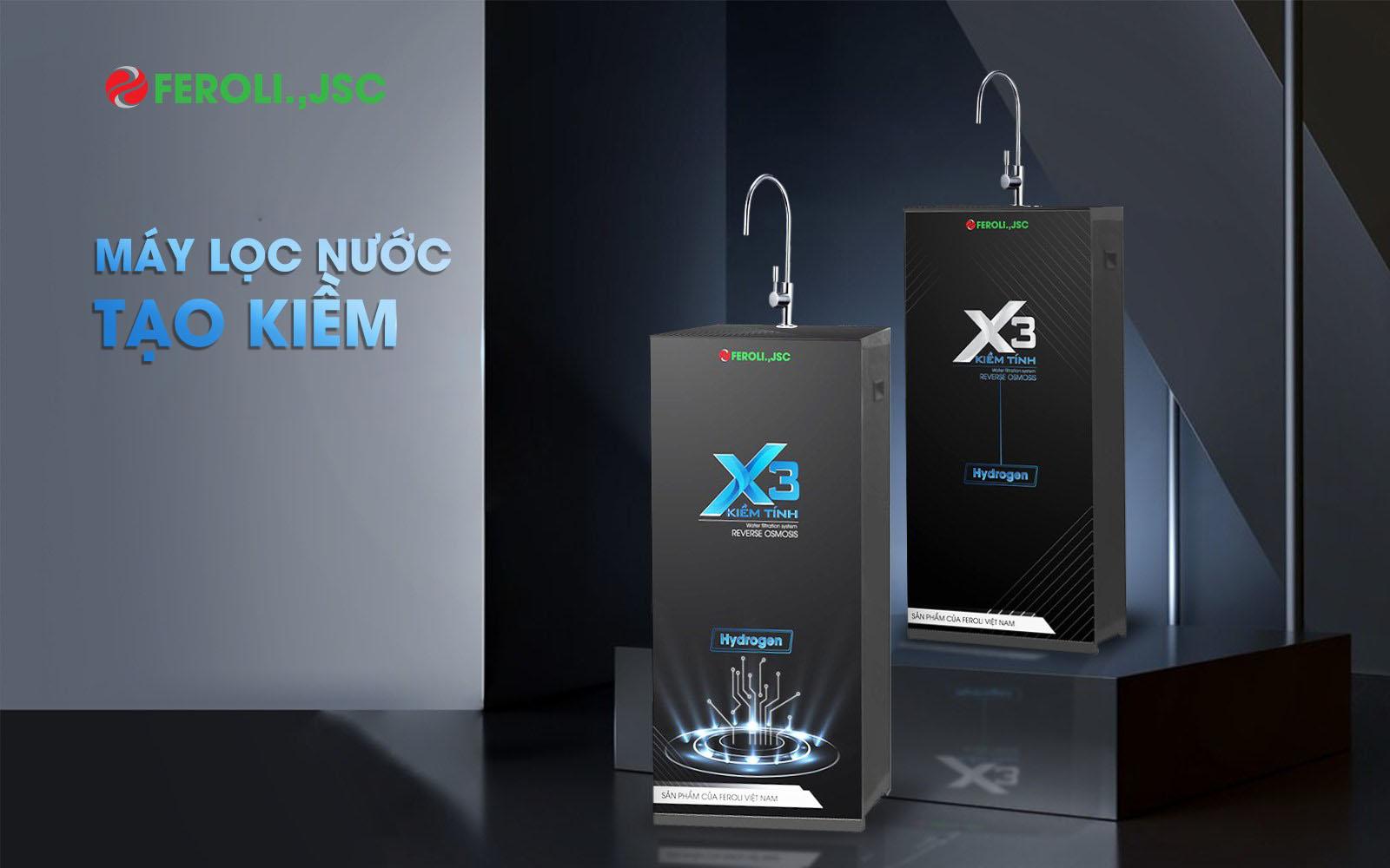 Máy lọc nước R.O Feroli.,JSC X3 - Kiềm tính